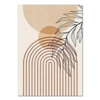 Boho light nordic minimalist canvas wall art set living room
