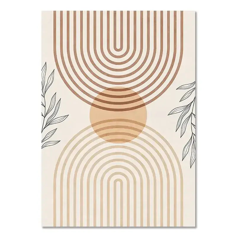 Boho light nordic minimalist canvas wall art set living room