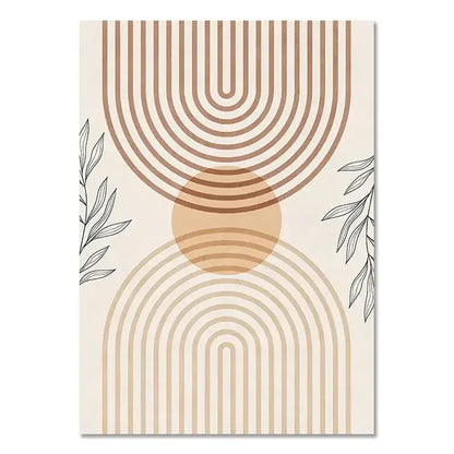 Boho light nordic minimalist canvas wall art set living room