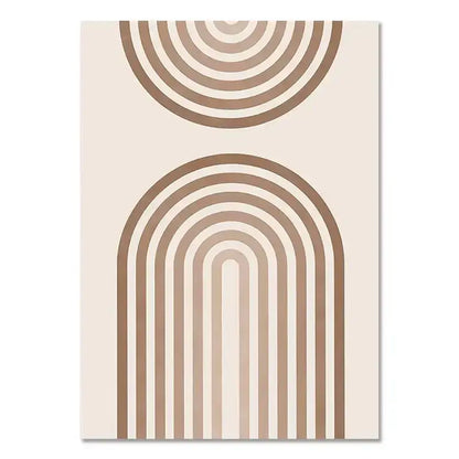 Boho light nordic minimalist canvas wall art set living room