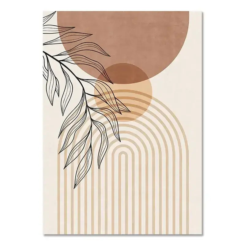 Boho light nordic minimalist canvas wall art set living room