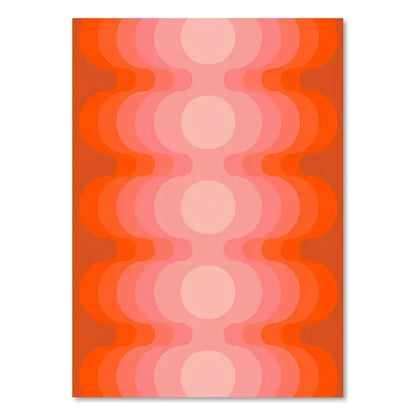 Boho sunset moth purple & orange art prints living room decor