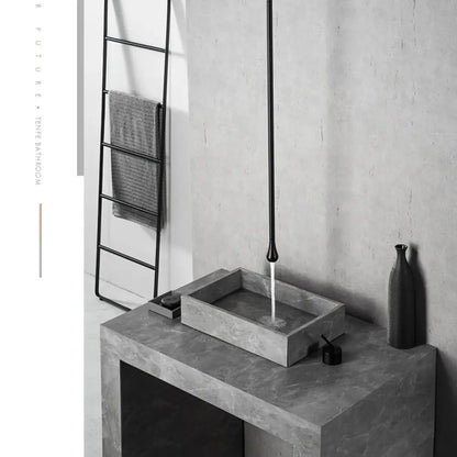 Modern brass black single handle faucet bathroom pendant light