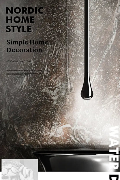 Modern brass black single handle faucet bathroom pendant light