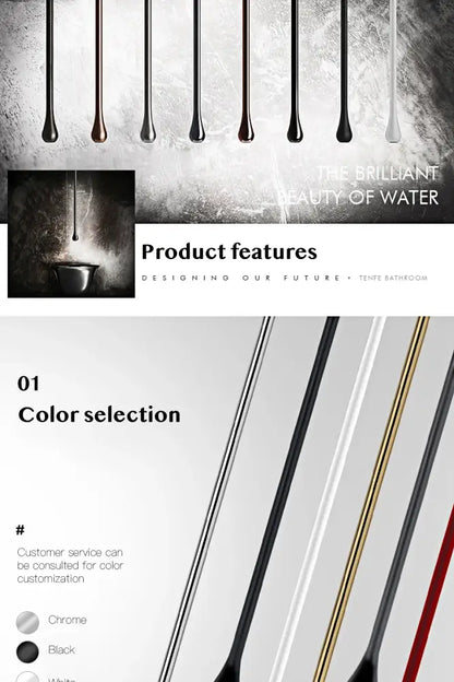 Modern brass black single handle faucet bathroom pendant light