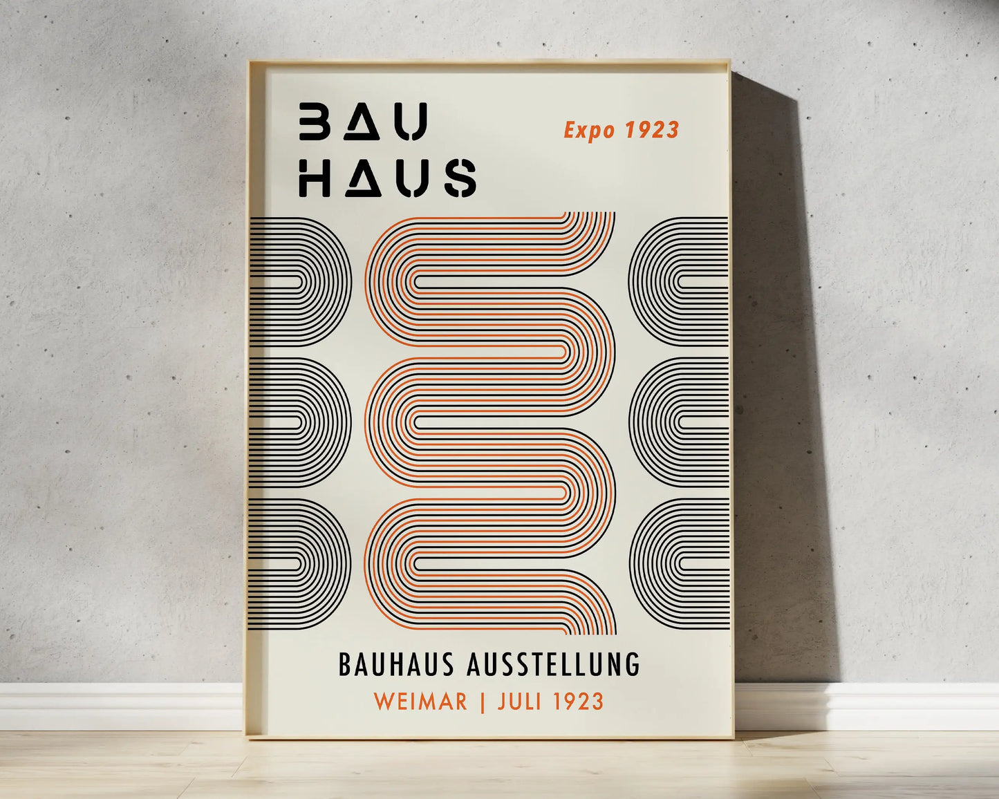 DecorBites™ Bright Geometric Bauhaus Canvas Art Print