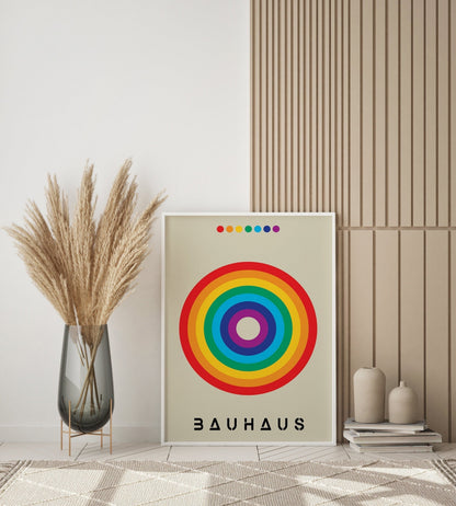 DecorBites™ Bright Geometric Bauhaus Canvas Prints