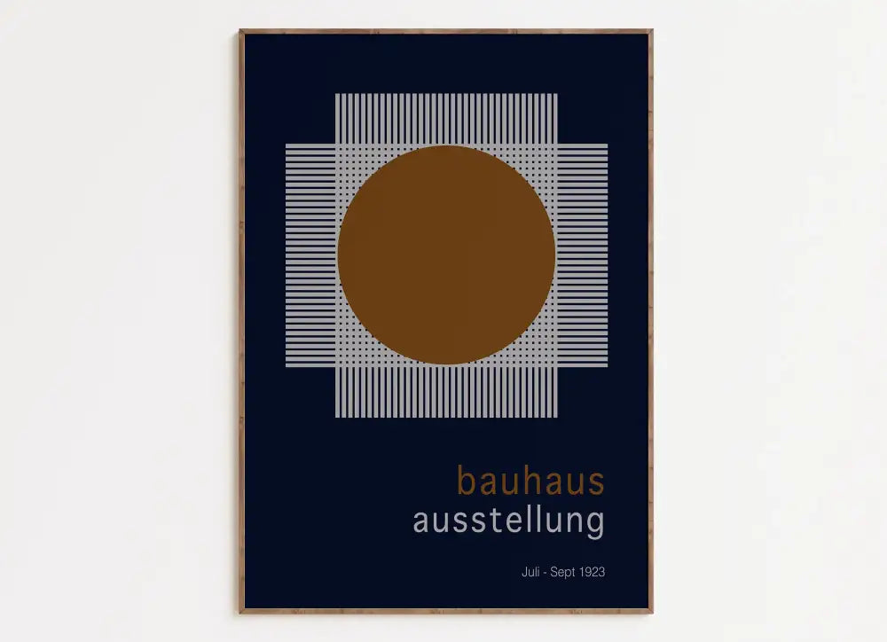 Bauhaus red & blue geometric eye canvas print living room wall art