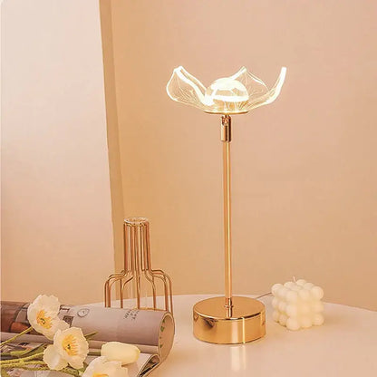 butterfly gold acrylic led desk lamp for living room
