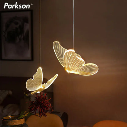 butterfly led pendant light for living room and bedroom