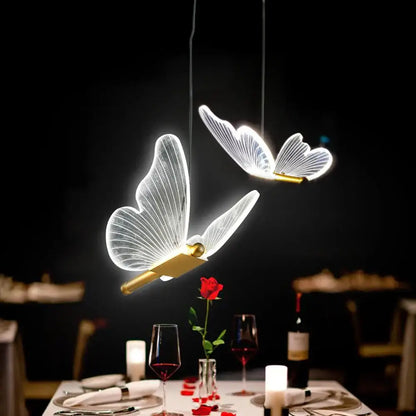butterfly led pendant light for living room and bedroom