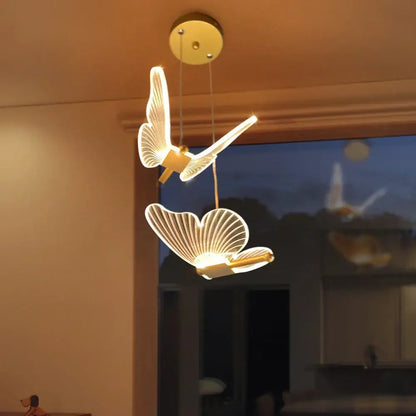 butterfly led pendant light for living room and bedroom