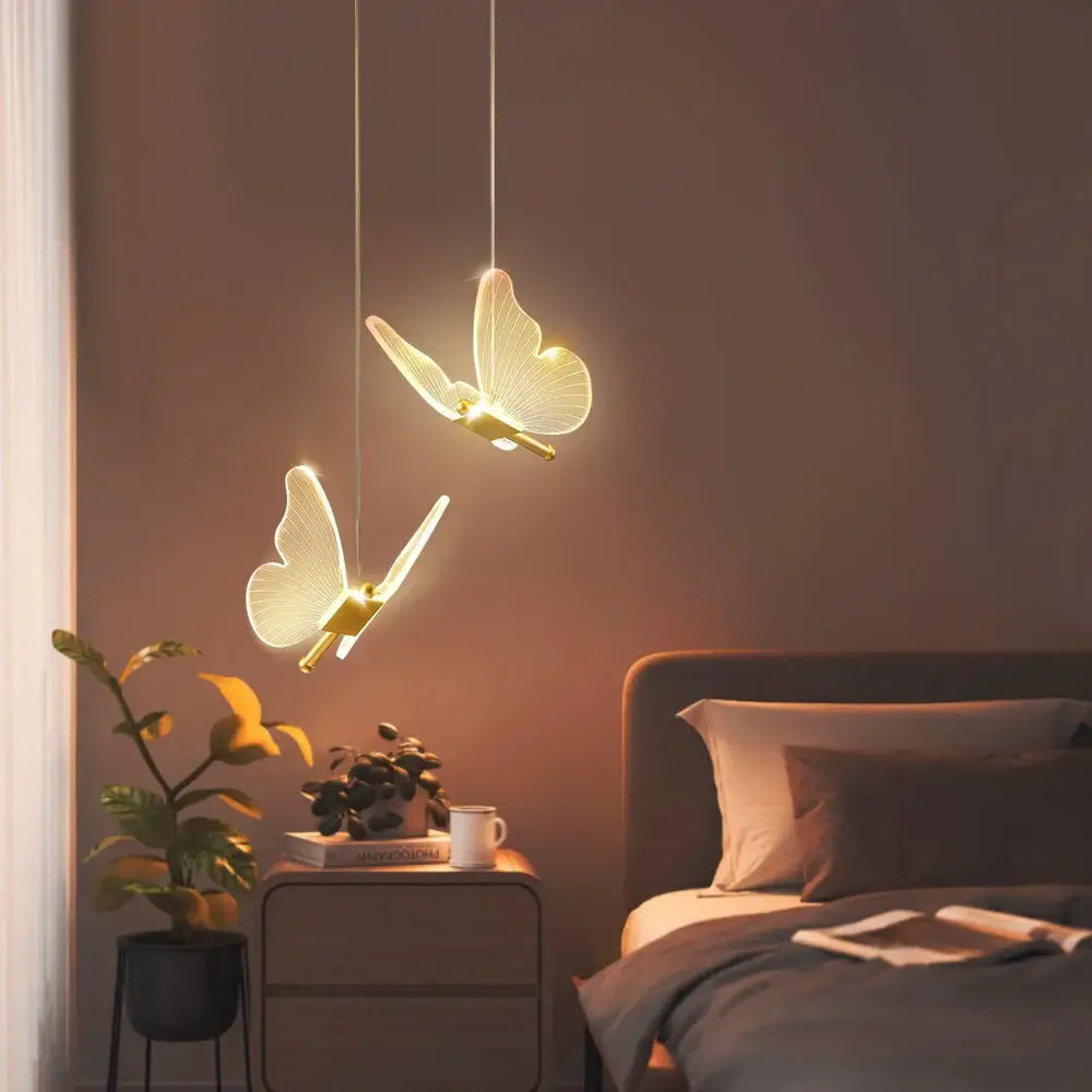 butterfly led pendant light for living room and bedroom