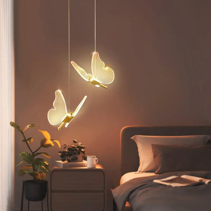 butterfly led pendant light for living room and bedroom