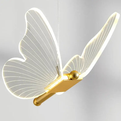 butterfly pendant light gold dining room hanging lamp