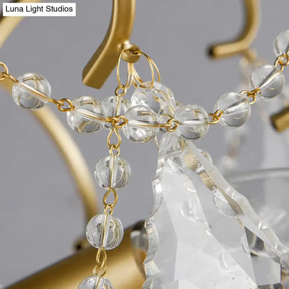 butterfly shaped gold chandelier with living room crystals