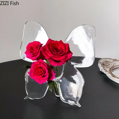 DecorBites™ Butterfly Theme Vase for Aesthetic Room Decor