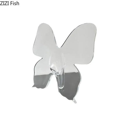 Clear acrylic butterfly vase for bedroom room decor