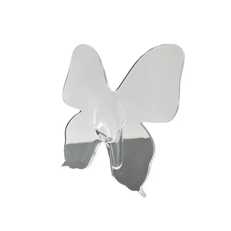 Clear acrylic butterfly vase for bedroom room decor