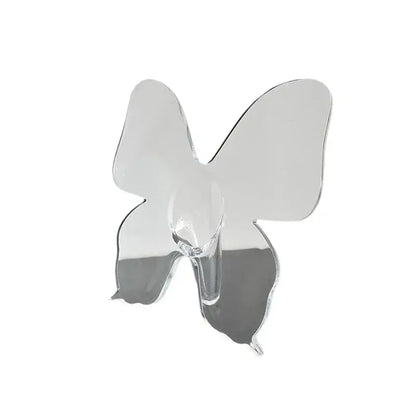 Clear acrylic butterfly vase for bedroom room decor