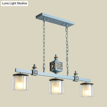 Cartoon sky water blue shell chandelier – kitchen island pendant light