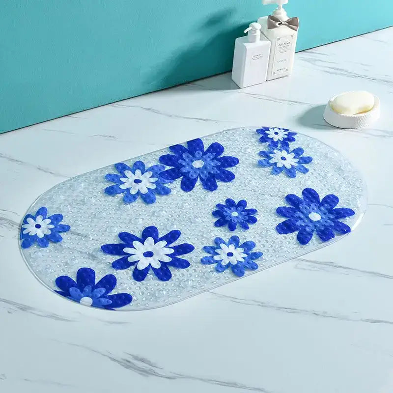 cartoon non-slip sea creature bathroom mat for children