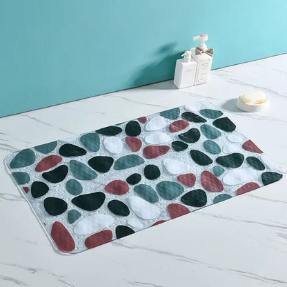 cartoon non-slip sea creature bathroom mat for children
