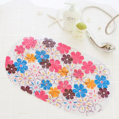 cartoon non-slip sea creature bathroom mat for children