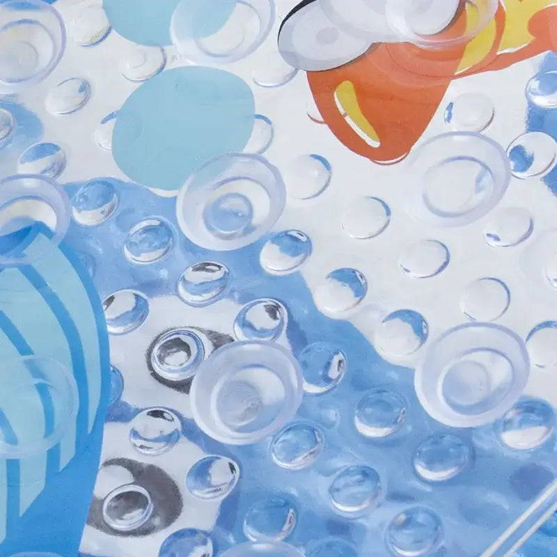 cartoon non-slip sea creature bathroom mat for children