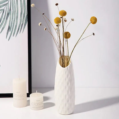 DecorBites™ Ceramic-Look Plastic Flower Pots for Home and Garden