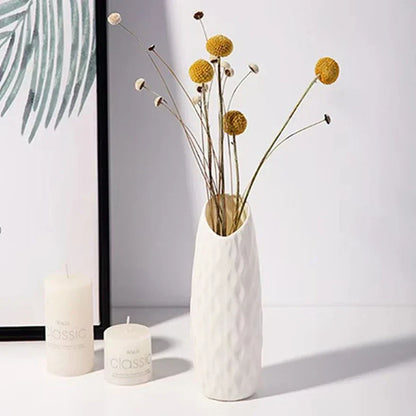 DecorBites™ Ceramic-Look Plastic Flower Pots for Home and Garden