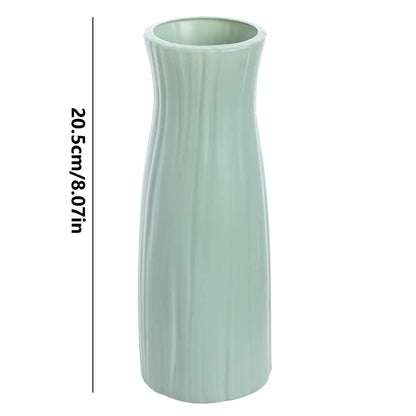 DecorBites™ Ceramic-Look Plastic Flower Pots for Home and Garden