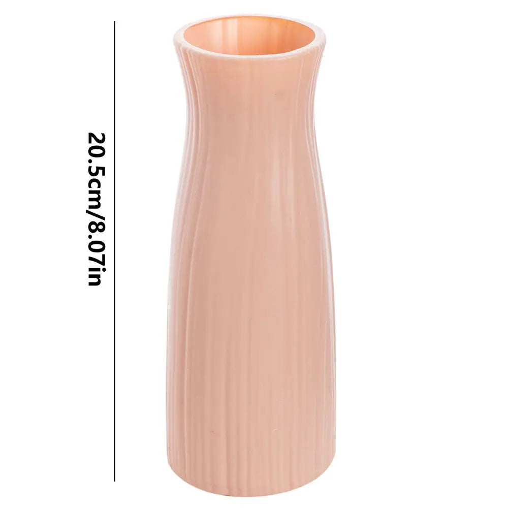 DecorBites™ Ceramic-Look Plastic Flower Pots for Home and Garden
