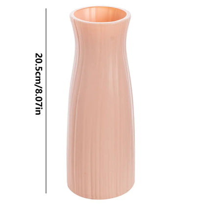 DecorBites™ Ceramic-Look Plastic Flower Pots for Home and Garden