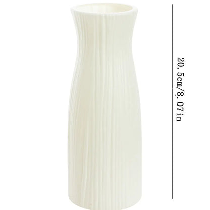 DecorBites™ Ceramic-Look Plastic Flower Pots for Home and Garden