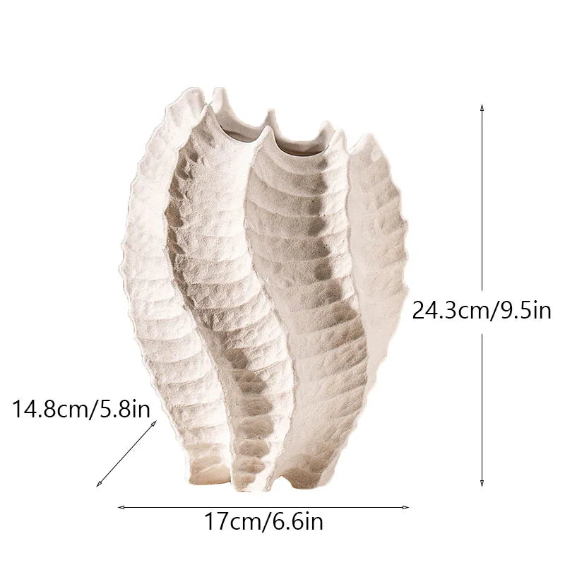 DecorBites™ Ceramic Sea Vase with Nordic Modern Decor