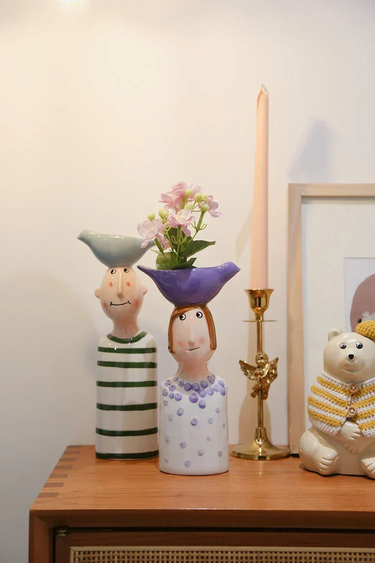 DecorBites™ Ceramic Vase Set for Beautiful Home Decor