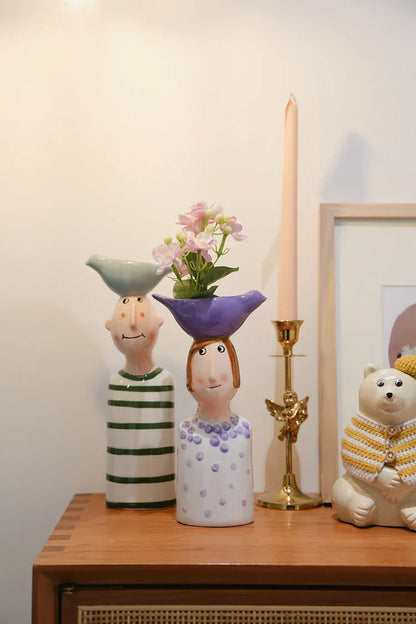 DecorBites™ Ceramic Vase Set for Beautiful Home Decor