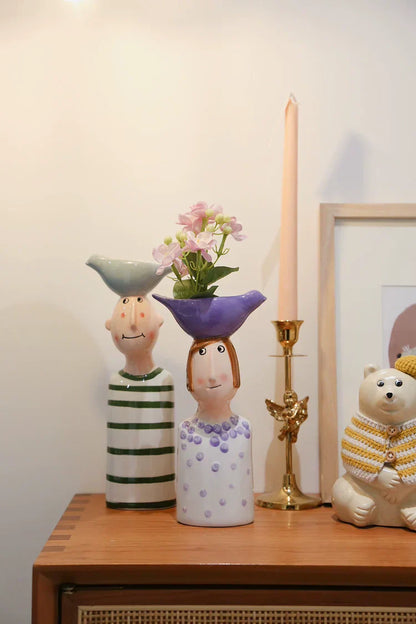 DecorBites™ Ceramic Vase Set for Beautiful Home Decor