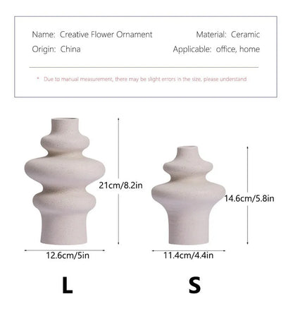 DecorBites™ Ceramic Vases Set for Modern Home Decor