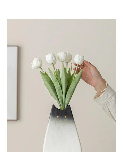 DecorBites™ Charming Cat-Inspired Ceramic Vase