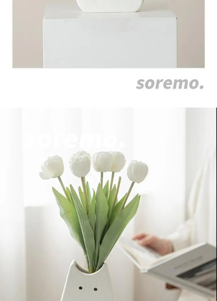DecorBites™ Charming Cat-Inspired Ceramic Vase