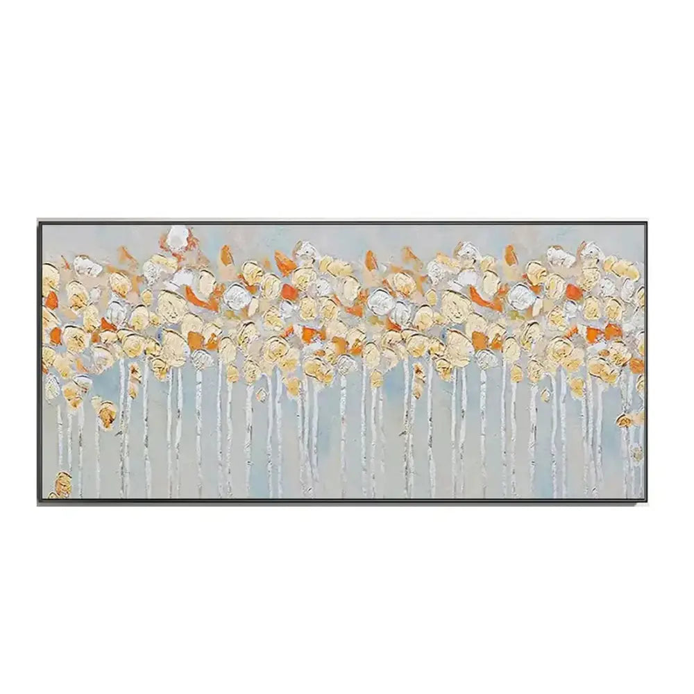 Modern pink cherry blossom canvas art living room framed painting