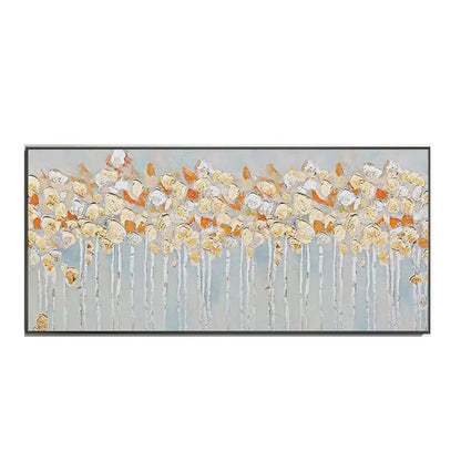 Modern pink cherry blossom canvas art living room framed painting