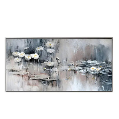 Modern pink cherry blossom canvas art living room framed painting