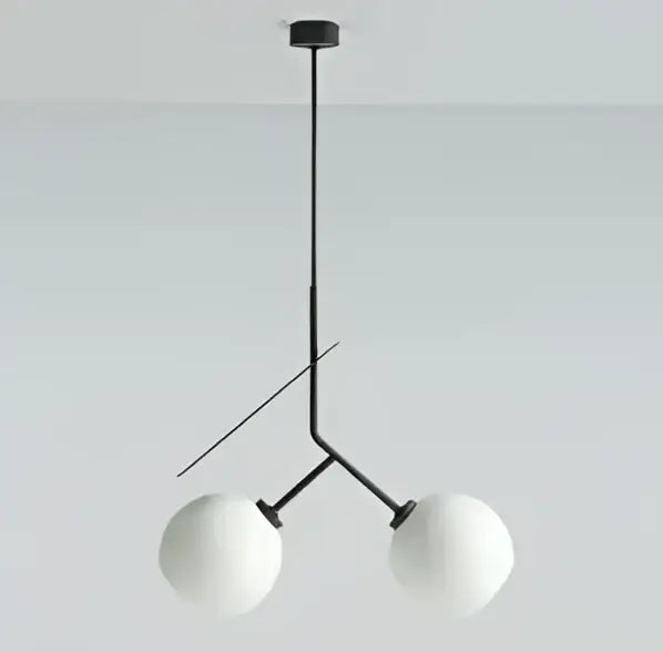 Modern white and gold glass pendant lights for dining room