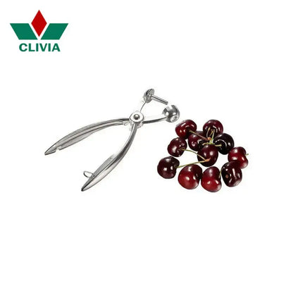 Polished silver aluminum cherry pitter kitchen seed separator
