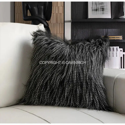 Chestnut brown wabi sabi textured pillow case bedroom decor
