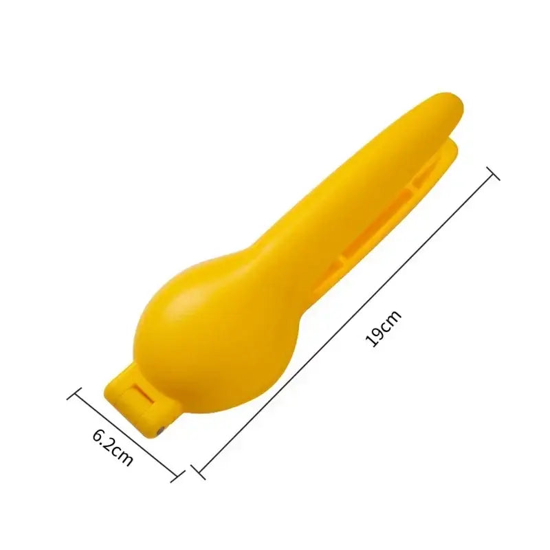 Ergonomic yellow & mint green chestnut clip nutcracker kitchen tool