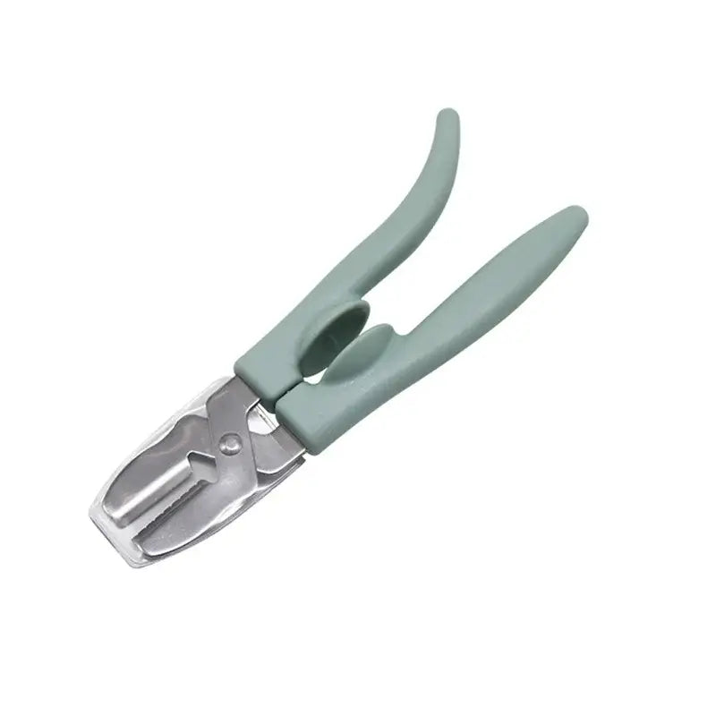 Green & brown chestnut clip peeler kitchen nut tool pliers
